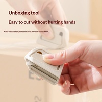 Mini couteau utilitaire en céramique, couteau portable en plastique pour déballer, ouvre-lettre pour papeterie de bureau, ouverture de colis, vente en gros OEM