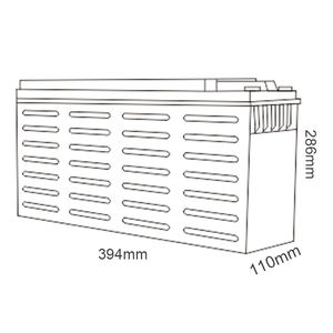 Mhb MR110-12 VRLA 딥 사이클 솔라 <span class=keywords><strong>110ah</strong></span> 12 V 프론트 터미널 충전 레저 용 납산 배터리 통신 시스템 - Product Image 2