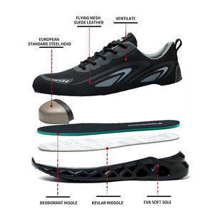 <span class=keywords><strong>Scarpe</strong></span> <span class=keywords><strong>Antinfortunistiche</strong></span> da <span class=keywords><strong>Uomo</strong></span> Traspiranti in Maglia Intrecciata Sneakers Industriali per Cantieri Edili <span class=keywords><strong>Scarpe</strong></span> Protettive per Siti Industriali e di Costruzione - Product Image 6