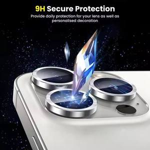 ฟิล์มกระจกเลนส์กล้อง HD Eagle Eye แบบกำหนดเองสำหรับ iPhone 15 16 Pro Max ป้องกันรอยขีดข่วน เคลือบด้วยไฟฟ้า ป้องกันเลนส์กล้องด้านหลัง - Product Image 2