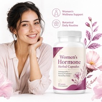 Capsules d'herbes hormonales pour femmes en marque privée, 60 pièces, fabricant OEM, Ashwagandha, onagre, complément alimentaire pour l'équilibre hormonal