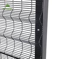 Panneaux de treillis soudés de haute sécurité pour usage résidentiel HT-FENCE Clear View Powder Coated 358 Anti Climb Fence