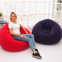Portable et facile à ranger flocage gonflable canapé paresseux simple chaise pouf confortable pour les loisirs de plein air ensemble pliable