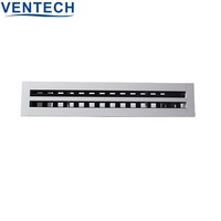 Diffuseur d'air linéaire à fente en aluminium réglable pour système de ventilation HVAC Ventech