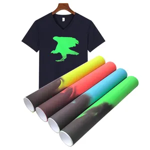 New arrival black color change green blue red color high temperature controlled vinyl for T-shirt