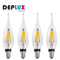 Led Bougie Ampoule C20 2W E10 A Mené L'ampoule De Filament Mini Lampe
