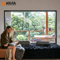 Ventanas de Aluminio Fijas de Gran Tamaño Personalizadas WANJIA, Ventana Panorámica de Aluminio con Vista Completa