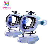 Funspaces Máquina de juegos de realidad virtual Vr/Ar/Mr Equipo VR Helicóptero Avión Simulador de vuelo Cabina