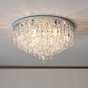 Lustre LED en cristal moderne <span class=keywords><strong>de</strong></span> luxe, luminaire <span class=keywords><strong>de</strong></span> <span class=keywords><strong>plafond</strong></span> minimaliste Art Déco pour hall d'hôtel, lieu <span class=keywords><strong>de</strong></span> <span class=keywords><strong>mariage</strong></span>, villa, salon - Product Image 1
