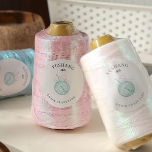 <span class=keywords><strong>Bobine</strong></span> de cordon en <span class=keywords><strong>macramé</strong></span> ciré de 100 g pour le tricot à la main, les vêtements, les décorations artisanales, 100% nylon - Product Image 2