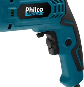 Trapano a percussione con cavo Philco 127V Pfu01M, motore brushless, mandrino autoserrante, diametro massimo di foratura 180mm, 4800 RPM, Blu/Nero/Grigio - Product Image 4