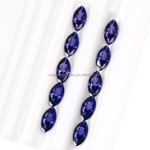 <span class=keywords><strong>Marquis</strong></span> coupe laboratoire ensemble saphir arc-en-ciel irisation Bracelet collier bague 4x8mm spécial petites pierres précieuses assorties en vrac - Product Image 5