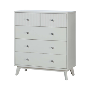 Muebles para el Hogar de la Colección EVEREST, Diseño Minimalista y Moderno, Cómoda Alta con 5 Cajones, Mueble de Salón de Madera Maciza de la Mejor Calidad - Product Image 1