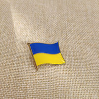 Pin Bendera Kreatif Baru Imitasi Lencana Enamel Bros Relawan