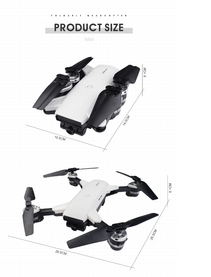 Latest YH-19 Foldable Drone With 2MP Camera, Altitude Hold & WIFI