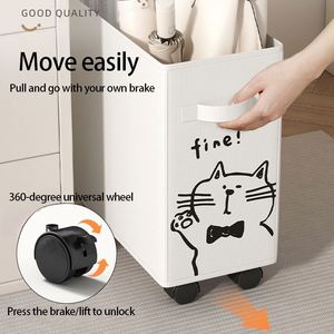Wholesale Customized Rectangle Collapsible Large Dirty Clothes Bag Rolling Dirty Laundry <b>Basket</b> With Wheel - Product Image 4