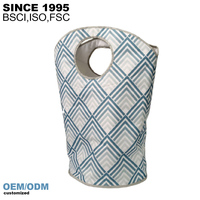 Sac à linge pliable en tissu, type sur pied - Portable pour le rangement des vêtements