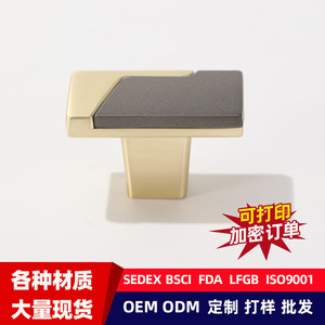 Furniture Handle Rectangle Zinc Alloy <b>Copper</b> Gray Minimalist Cabinet Drawer Durable - Product Image 5