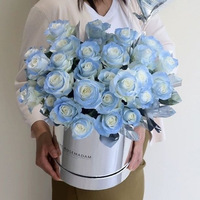 Bouquet de roses éternelles modernes de qualité supérieure dans un coffret cadeau – Fleurs éternelles pour la fête des Mères, Thanksgiving et la Saint-Valentin