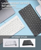 Ensemble cadeau clavier et souris sans fil, accessoires de bureau populaires pour les entreprises