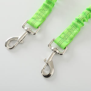 Double élastique sangle <span class=keywords><strong>creuse</strong></span> formation élastique personnalisé robuste en Nylon réfléchissant luxe concepteur collier corde chien laisse - Product Image 5