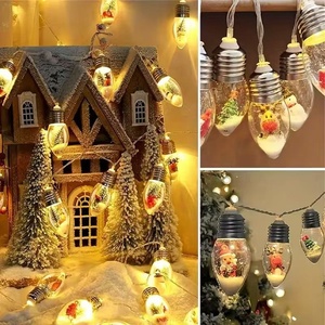 Christmas Creative <b>Bulb</b> Lamp LED String <b>Lights</b> Waterproof <b>Battery</b> Operated Christmas Wall <b>Lights</b> - Product Image 5