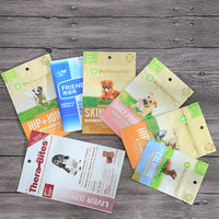 Sacs d'emballage alimentaire refermables à fermeture éclair pour friandises pour chiens et chats, aliments pour animaux de compagnie, pochette verticale à fond plat, logo personnalisé