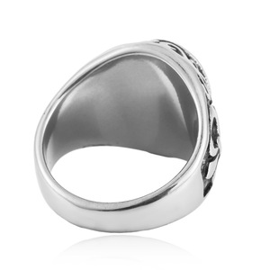 European Style <b>Titanium</b> Steel <b>Ring</b> With Red Cubic Zirconia Bezel Setting Unisex Fashion Jewelry Gift 24040 - Product Image 2