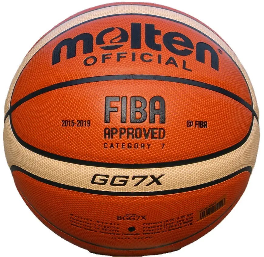 Qualité cuir PU Logo personnalisé officiel taille 5 7 9 Basketball fondu GG7X fondu 5000 BG4500