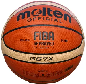Logo personalizzato ufficiale di qualità in pelle PU taglia 5 7 9 pallacanestro fusa GG7X fuso 5000 BG4500