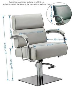 Sillón de Barbería de Cuero PU Personalizado para Barbería <span class=keywords><strong>y</strong></span> Salón de Belleza, Diseño Reclinable, Estilo Moderno, Marca JIYOU - Product Image 5