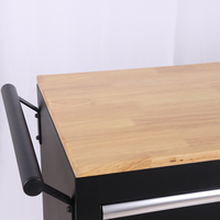 Armoire à outils professionnelle en acier multi-tiroirs avec roulettes, boîte d'atelier sur roulettes pour mécaniciens, support OBM