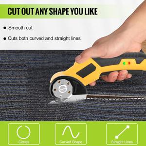 4V Scissors Cordless Shears Type C Rechargeable <b>Powerful</b> Cutting <b>Tool</b> for Fabric Cardboard CS-4A 4v Cordless Shears CS- - Product Image 6