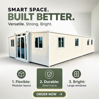 Résidence spacieuse et résistante au feu, construite comme des maisons modulaires extensibles et des maisons préfabriquées de 20 et 40 pieds pour camp de construction