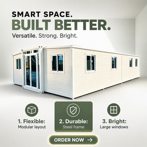 Résidence spacieuse et résistante au feu, construite comme des maisons modulaires extensibles et des maisons préfabriquées de 20 et 40 pieds pour camp de construction - Product Image 2