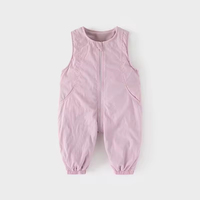 Mono sin mangas para bebé recién nacido, pelele suave de algodón grueso para invierno, pantalones anti-suciedad para gatear
