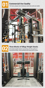 Gute Qualität Bestseller Fitness geräte Multifunktion strainer/Multifunktions-Smith-Maschine & Kabel-Crossover-Fitness gerät - Product Image 6