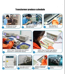 Ee28 tần số cao biến áp kiểm soát truy cập hệ thống động cơ dẫn chiếu sáng Hệ thống điều khiển 5 + 5 dọc bobbin Lõi ferrite 110V - Product Image 4