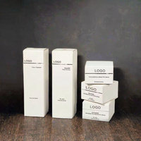 Boîte d'emballage cosmétique de luxe en papier artistique biodégradable gaufré sur mesure pour les soins de la peau et les fards à joues