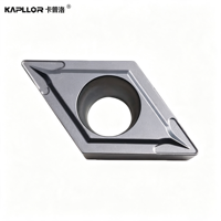 DCMT11T304 KAPLLOR OEM Plaquette de coupe CNC rhombique en acier inoxydable à 55 degrés pour tournage interne sur tour CNC