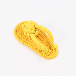Produttore di cotone pantofola a forma di cane da masticare giocattoli per animali domestici giocattoli per addestramento del cucciolo - Product Image 3
