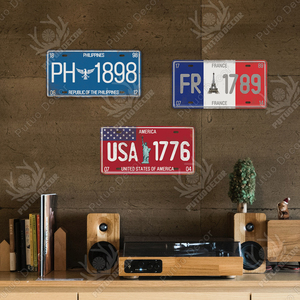 Putuo Decor-placa de <span class=keywords><strong>matrícula</strong></span> de coche personalizada, cartel de lata Vintage, decoración para el hogar, garaje, gran oferta - Product Image 6