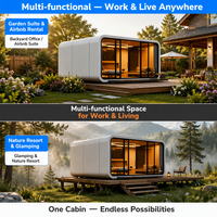Cabaña Tipo Cápsula Apple, Resort Glamping, Villa Vacacional, Estructura de Acero de Primera Clase, Resistente a la Humedad, al Viento y a la Nieve, con Terraza