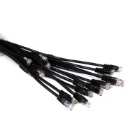 RJ45 8P8C T568B Series U/UTP CAT5 5E CAT6 23AWG 24AWG perakitan kabel jaringan dan Harness kawat