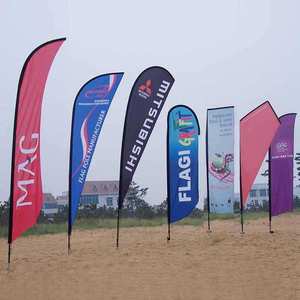 Gahumi Lớn Bãi Biển Lông Cờ Cực Đứng Biểu Ngữ Tất Cả Các Nước Khuyến Mại Windproof Lông Bãi Biển Cờ Tùy Chỉnh Lông Cờ - Product Image 4