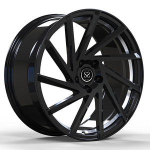 21x10 ET25 Jantes forgées 1-PC noir brillant sur mesure pour <span class=keywords><strong>Audi</strong></span> <span class=keywords><strong>Q6</strong></span> 2021 <span class=keywords><strong>2022</strong></span> - Product Image 1