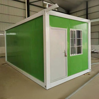Fabriqué en Chine, maison conteneur pliable en acier de 20 pieds, maison préfabriquée modulaire miniature avec chambre pour terrasses, hôtels et maisons