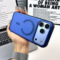 Coques de téléphone magnétiques translucides mates de luxe pour iPhone 17/18 Pro Max 14 15 16 Pro – Coque arrière antichoc