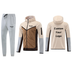 Conjunto personalizado para hombre, Jersey polar de dos piezas, Sudadera con capucha, pantalones de chándal, conjunto de chándal, precio barato, transpirable para hombre - Product Image 3
