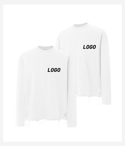 <span class=keywords><strong>T</strong></span>-<span class=keywords><strong>Shirt</strong></span> da uomo in <span class=keywords><strong>cotone</strong></span> strappato da uomo con fondo bianco <span class=keywords><strong>t</strong></span>-<span class=keywords><strong>Shirt</strong></span> di alta moda di marca alla moda <span class=keywords><strong>t</strong></span>-<span class=keywords><strong>Shirt</strong></span> a <span class=keywords><strong>manica</strong></span> <span class=keywords><strong>lunga</strong></span> - Product Image 3